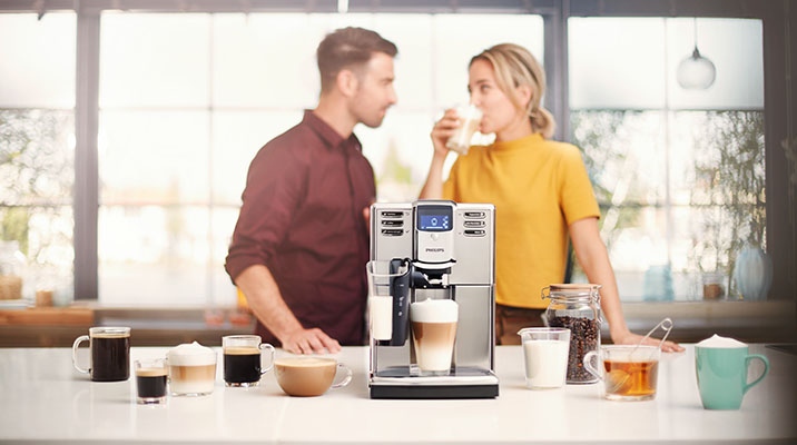 Great coffee at the touch of your fingers - Philips 5000 LatteGo automatic coffee machines